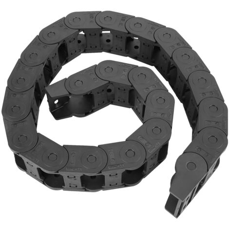 Chaîne porte-câbles en nylon à ouverture bilatérale pour machine de gravure - 100 cm (25 x 38 mm)