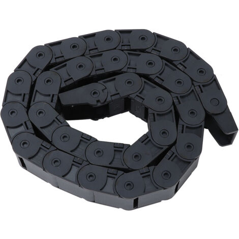 Chaîne Porte-Câbles Nylon Noir R38 1m pour Imprimante 3D CNC 18x25mm