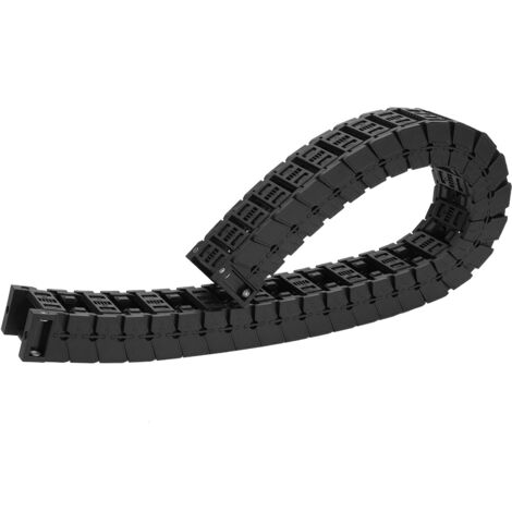 Chaîne Porte-Câbles Silencieuse Amovible Nylon S25 x 38 - 0.7 Mètre pour Support de Câbles