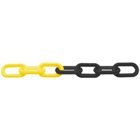 Chaîne PPE Ø 6 mm L 25 m jaune-noir MW Tools CNJ601SBS