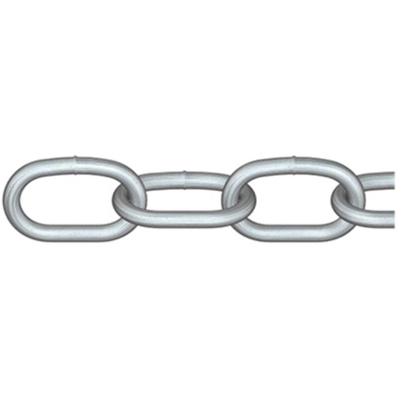 dörner + helmer 171800G Chaîne ronde en acier gris acier étamé par galvanisation 30 m