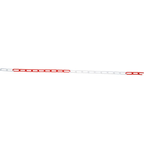 Chaine signalisation rouge et blanche diam 8mm - sac de 25 m