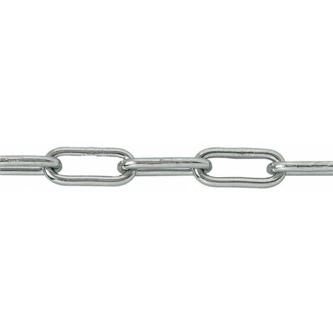 Chaine Soudée Droite Maille Longue En Bobine Bobine De 25 M 2,5mm