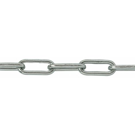 Chaine Soudée Droite Maille Longue En Bobine  Bobine De 25 M 4 100 32 X 8