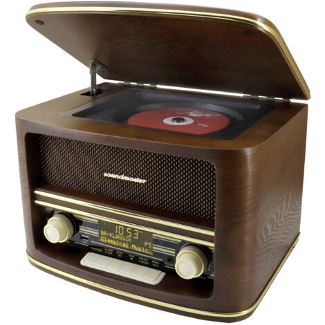Chaîne stéréo DAB+/FM-RDS NR961 – Radio et enceinte pour salle de bain – Bluetooth, port USB, lecteur CD-MP3 – Égaliseur préprogrammé – Soundmaster