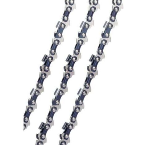 Chaine tronconneuse 3 x Chaînes de tronçonneuses 40cm 3/8" 55 Maillons d'Entraînement 1.3 mm, Faible Rebond compatible avec