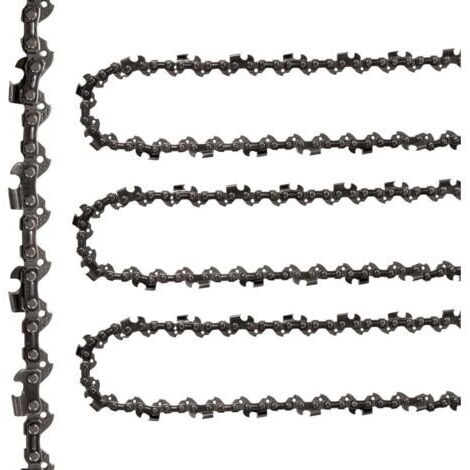 Chaîne Tronçonneuse 3PCS 12" 30cm - 3 chaînes 3/8" 45 liens pour plaque guides 30cm, acier haute dureté lubrifié pour jardinage et élagage