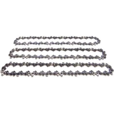L&H-CFCAHL Chaine tronconneuse 62 maillons Lot de 3 chaînes de tronçonneuse 45cm 3/8" entraîneurs Pour guide-chaîne de 1,3 mm Chaîne pour tronçonneuse