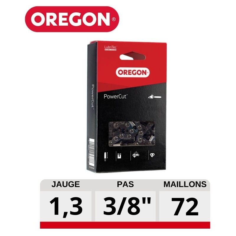 Oregon - Chaine tronçonneuse carré PowerCut 72 dents 72LPX