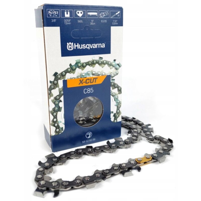 Chaîne Husqvarna C85 X Cut full chisel 38 1.5mm 56 maillons