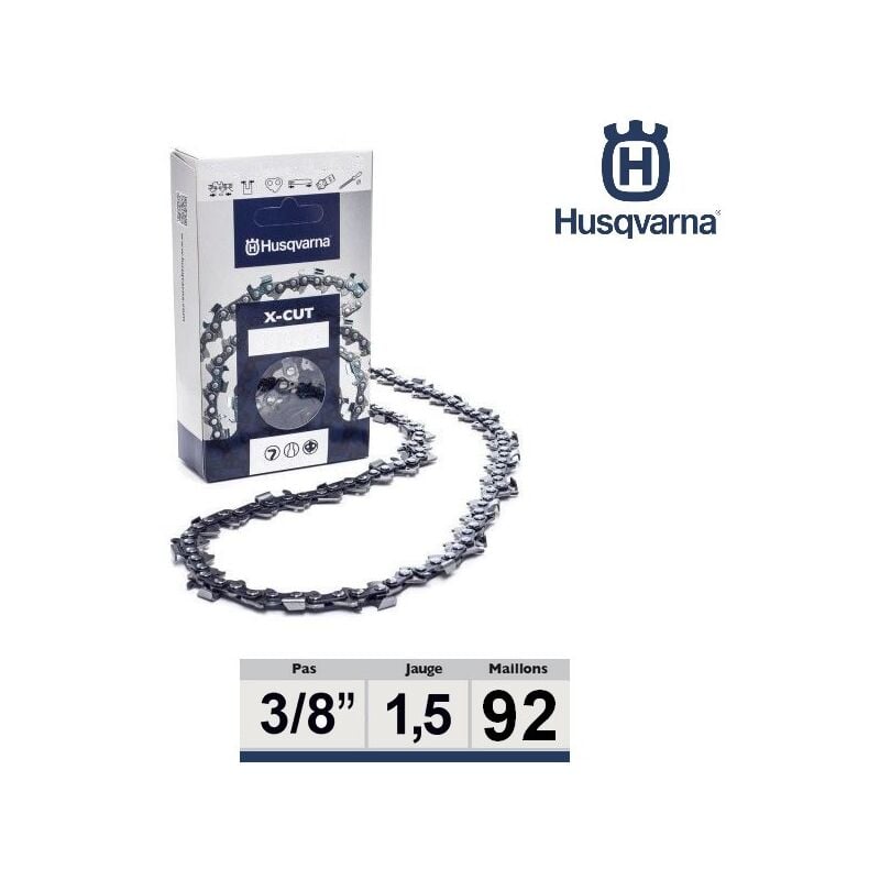 Husqvarna - Chaîne tronçonneuse 3/8 058 92 dents - 581626692