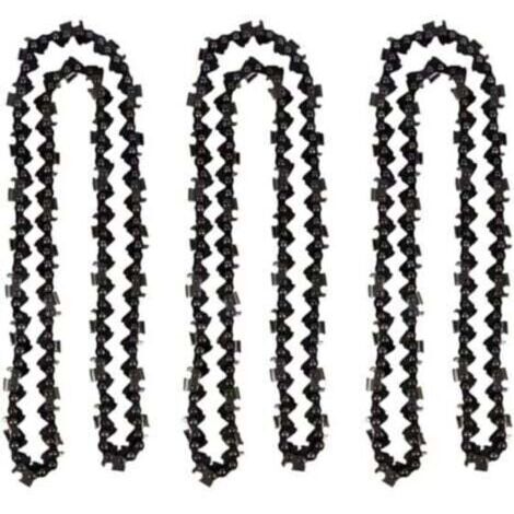 Chaîne tronçonneuse - Lot de 3 chaînes de 50 cm (0.325", 1.5mm, 76DL) pour Timberpro CS4500/CS5200/CS5800/CS6150/CS6200, Hyundai HYC6220, Dynamac DY36, Echo Dolmar - Chrome dur industriel