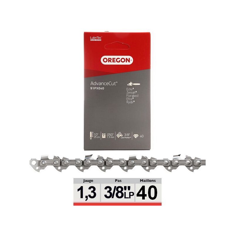 Oregon 91PX040E 25cm AdvanceCut Replacement Chainsaw Chain