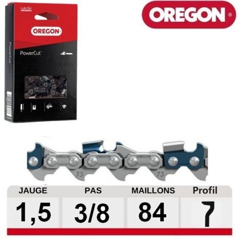 Chaine tronçonneuse Oregon 84 dents carrée PowerCut Oregon 73LPX084E