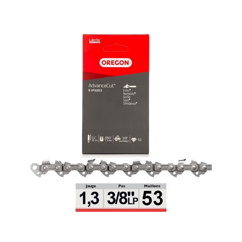 Oregon 91PX053E 14" Chamfer-chisel Chainsaw chain - 53 Links