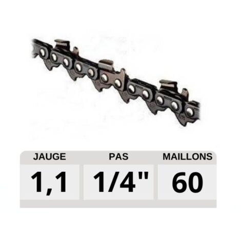 Chaine tronçonneuse SNK 1/4", 60 maillons pour SHINDAIWA et ECHO