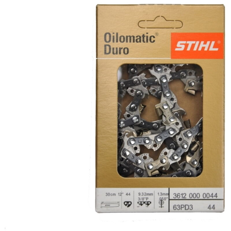 Stihl – Chaîne tronçonneuse semi taille 38 P 1 3 mm 44 maillons – Longueur 30 cm pour bois dur – Faible recul – 36120000044 MM 44 TG - vue 2