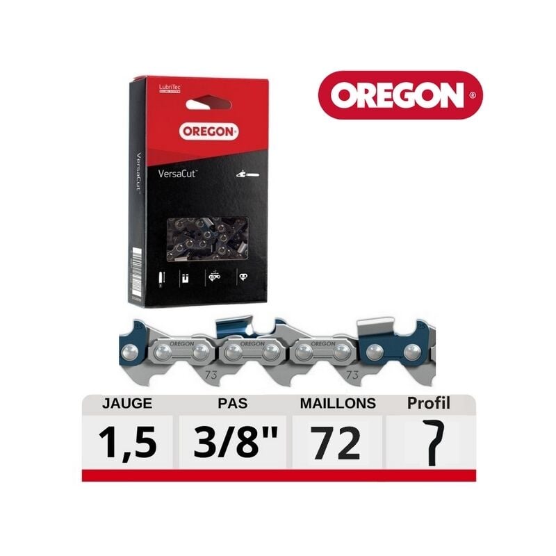 Oregon - Chaine tronçonneuse VersaCut 72 dents 73DPX072E