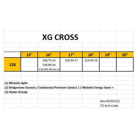 2 Chaînes neige Konig XG-9 CROSS n°246 - Feu Vert