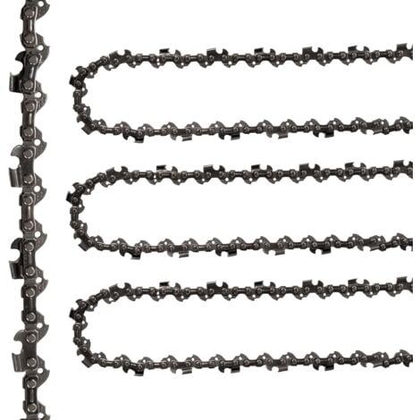 Chaînes de Tronçonneuse, 3PCS Chaîne Tronçonneuse 12", 45 Liens D'entraînement, Guide-Chaîne Huilepas de la Chaîne 3/8", Chaîne de Scie pour les Plaque Guides de Tronçonneuse 30 cm