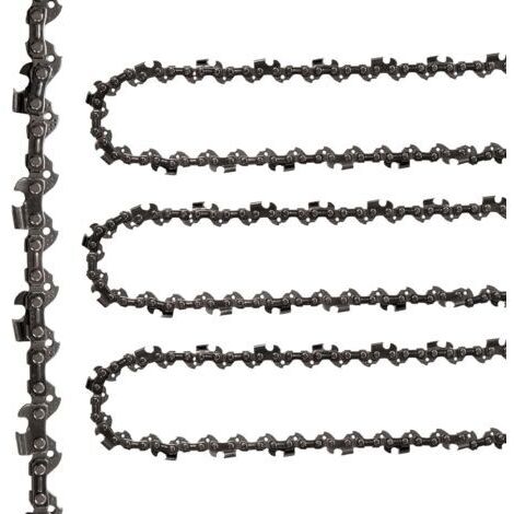 Chaînes de Tronçonneuse, 3PCS Chaîne Tronçonneuse 12", 45 Liens D'entraînement, Guide-Chaîne Huilepas de la Chaîne 3/8", Chaîne de Scie pour les Plaque Guides de Tronçonneuse 30 cm