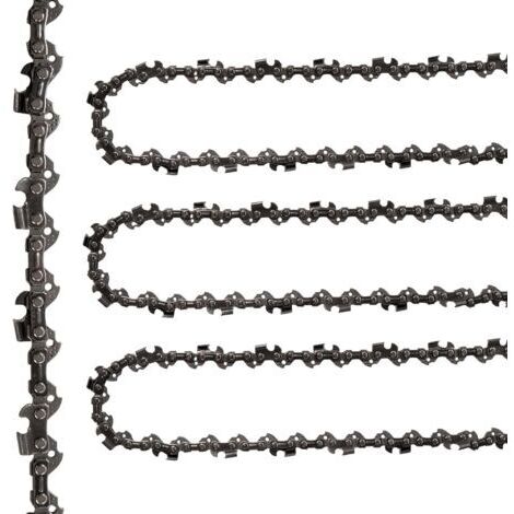 Chaînes de Tronçonneuse, 3PCS Chaîne Tronçonneuse 12", 45 Liens D'entraînement, Guide-Chaîne Huilepas de la Chaîne 3/8", Chaîne de Scie pour les Plaque Guides de Tronçonneuse 30 cm