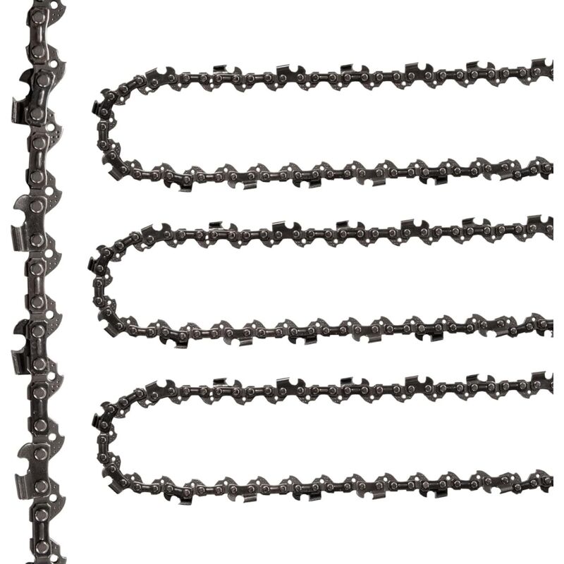 Chaînes de Tronçonneuse, 3PCS Chaîne Tronçonneuse 12", 45 Liens D'entraînement,