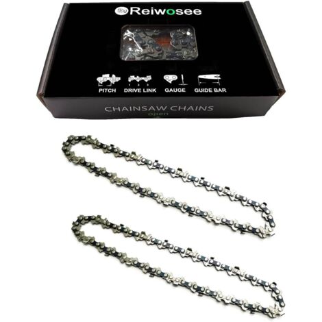 Chaînes de Tronçonneuse Chaîne de Scie pour 6 pouces Mini Chaineau Rechargeable de poche 1/4" 1,1 mm 37 TG Guide, Longueur 23 cm Convient pour les Arbres de Scie à Bois