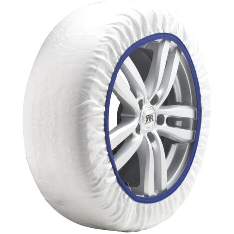 Chaînes neige textile Easy Sock taille L – Antidérapantes homologuées B26 – Installation rapide sans vibrations – Compatibles ABS et ESP – Carall