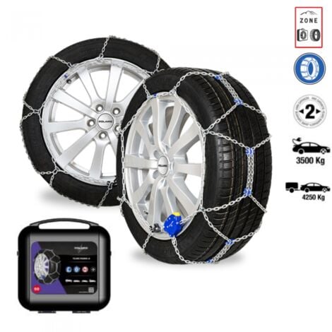 Chaînes neige voiture électrique pneu 165/70R14, 9mm automatique renforcée - Polaire 0050-PMAA-9