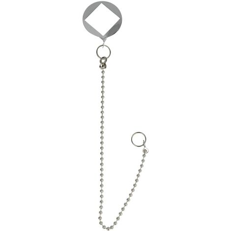 Chaînette, 30 cm, chromée pour bouchon de bonde