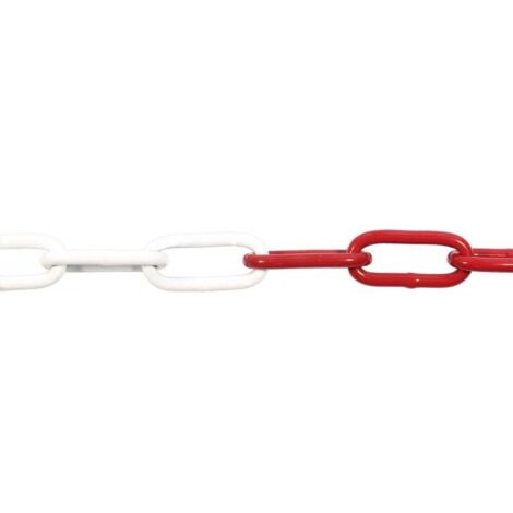 Chainette rouge-blanc 5 mm epoxy 30 m (Par 30)