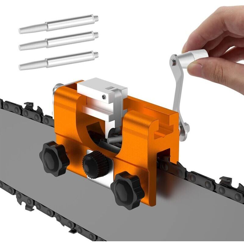 Chainsaw Chain Sharpener, Chainsaw Chain Sharpener, Manual Chainsaw Chain Sharpener for Lumberjacks, Gardeners and DIY