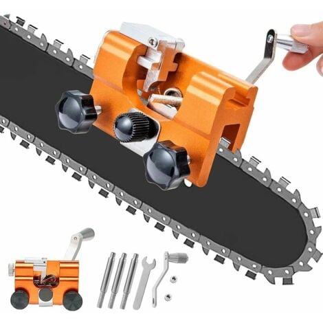 Chainsaw Chain Sharpener, Chainsaw Chain Sharpening Jig, Easy to Use, Chainsaw Chain Sharpening Kit
