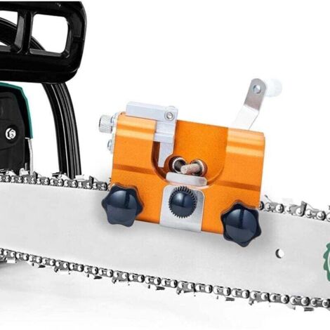 Chainsaw Chain Sharpener, Chainsaw Chain Sharpening Jig, Easy to Use, Chainsaw Chain Sharpening Kit, for All Types of Chainsaws, Lumberjacks and Gardeners