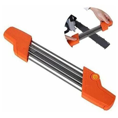 Chainsaw chain sharpener, easy 2-in-1 file, practical 5/32P 4.8mm steel chainsaw chain sharpener, chain grinding tool
