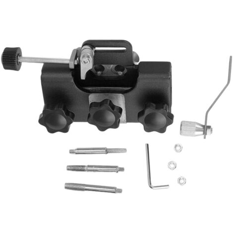 Chainsaw Sharpener Portable Lightweight Hand Crank Chain Sharpening Jig for Electric Saws Black