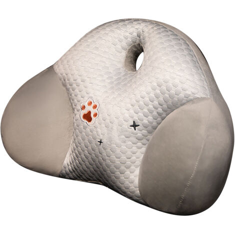 Chair Back Cushion Summer Lumbar Support Pillow Cartoon Waist Pillow for Sofa Bedroom Office Car Cat Paw
