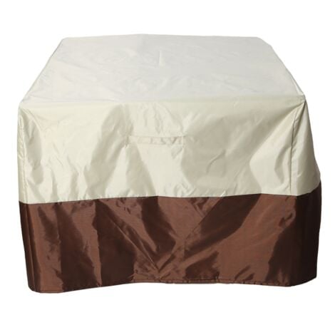 Chairs Covers Waterproof Stackable Balcony Chair Cover Outdoor Furniture Thick Fits 31 X 38 35 Inches (Beige)