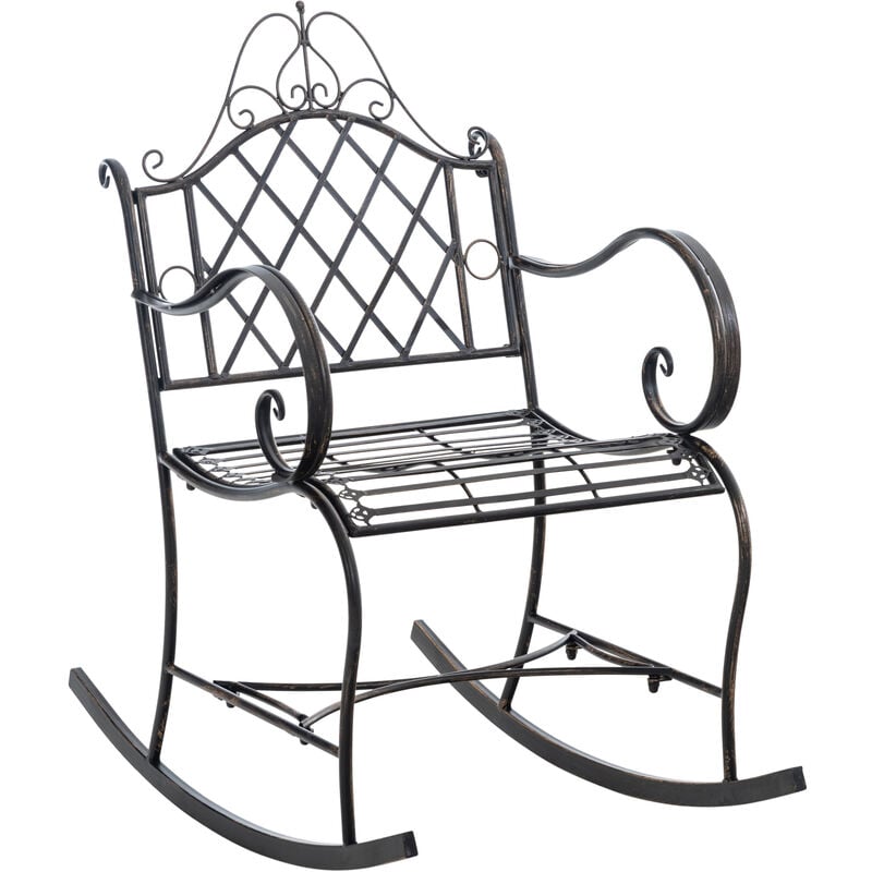 Chaise durcissant de l'extérieur élégant et de conception métallique détaillée de différentes couleurs colore : Bronze