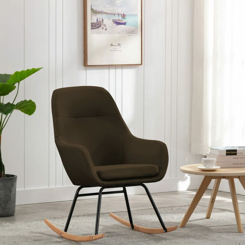 Chaise propre en tissu idéal pour n'importe quelle pièce disponible différentes couleurs Couleur : marron