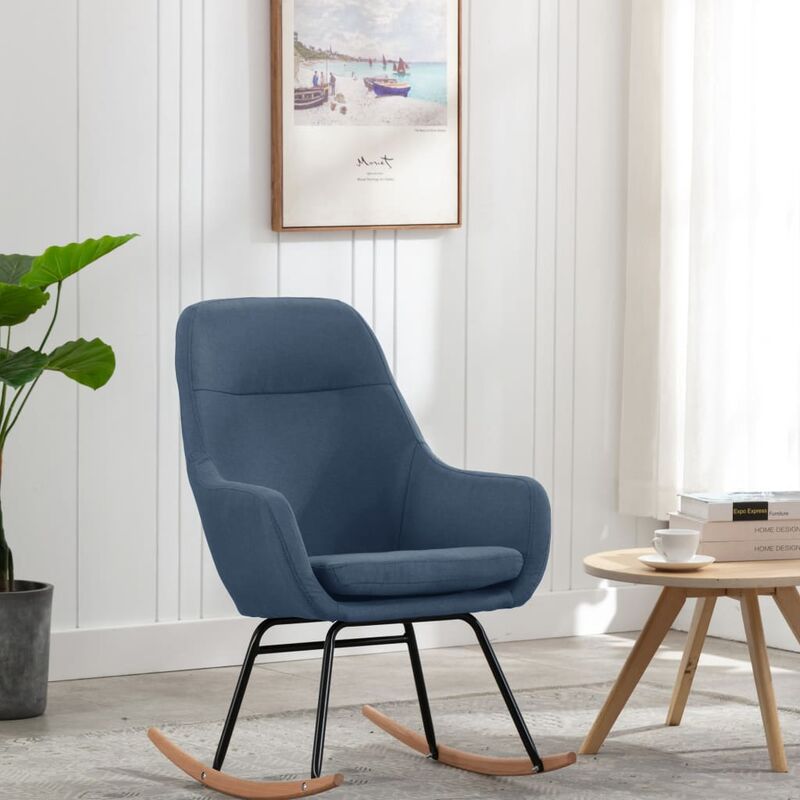 Chaise propre en tissu idéal pour n'importe quelle pièce disponible différentes couleurs Couleur : Bleu
