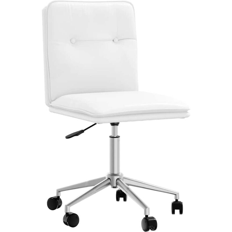 Chaise de salle à manger Blanc Similicuir - Vidaxl