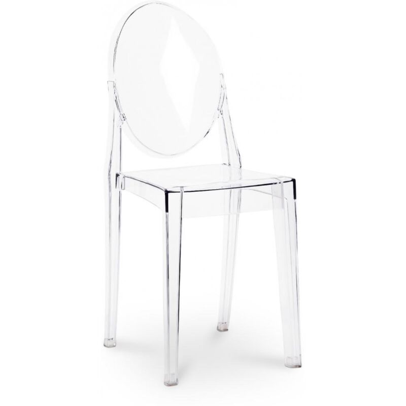 Privatefloor - Chaise transparente de salle à manger - Victoria Queen Transparent Privatefloor - Chaise transparente de salle à manger - Victoria Queen Transparent