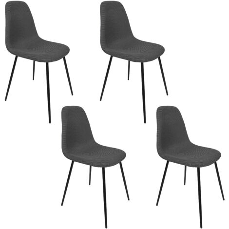 Chaise Atome Gris - Lot De 4