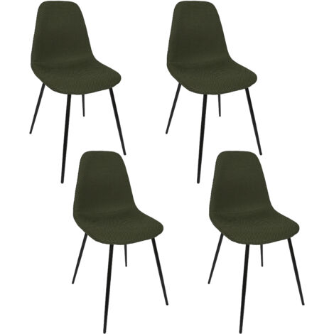 Chaise Atome Kaki - Lot De 4