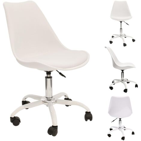 Chaise Avec Roulettes Blanc 46,5 X 58,5 X 92