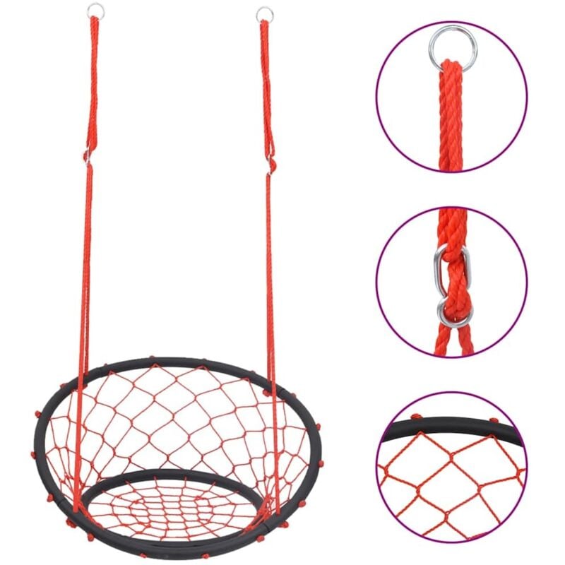 Vidaxl - Chaise balançoire en forme de toile 60 cm