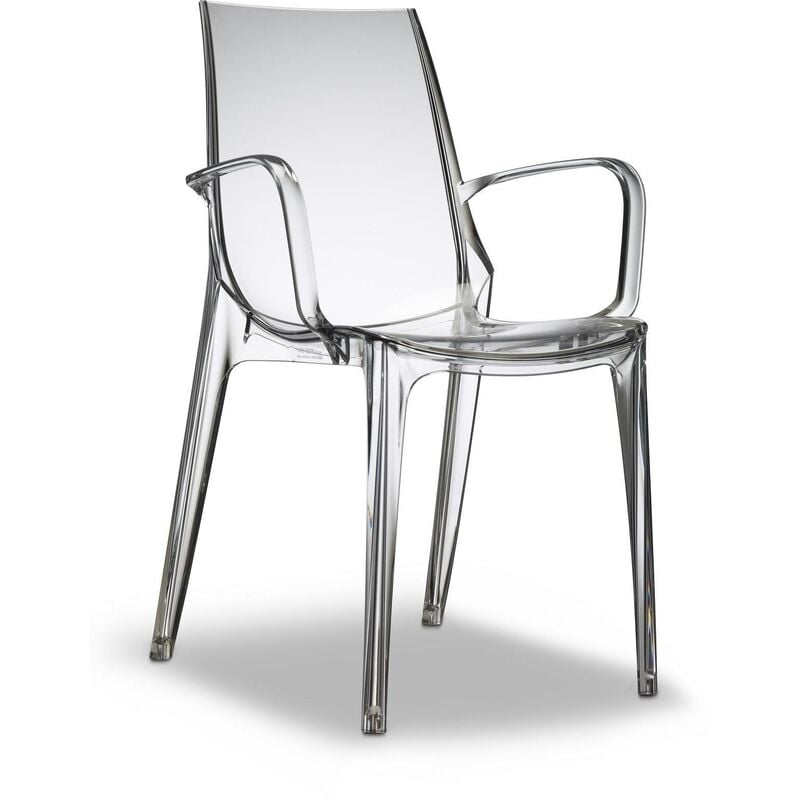Chaise design avec accoudoirs - vanity - deco - Transparent