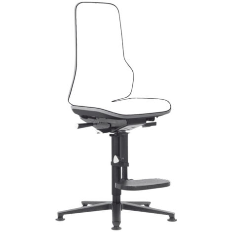 Chaise basse gris NEON, sans garniture, avec patin et aide A.